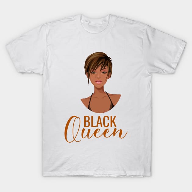 Black Queen, Black Woman, African American Woman T-Shirt by UrbanLifeApparel